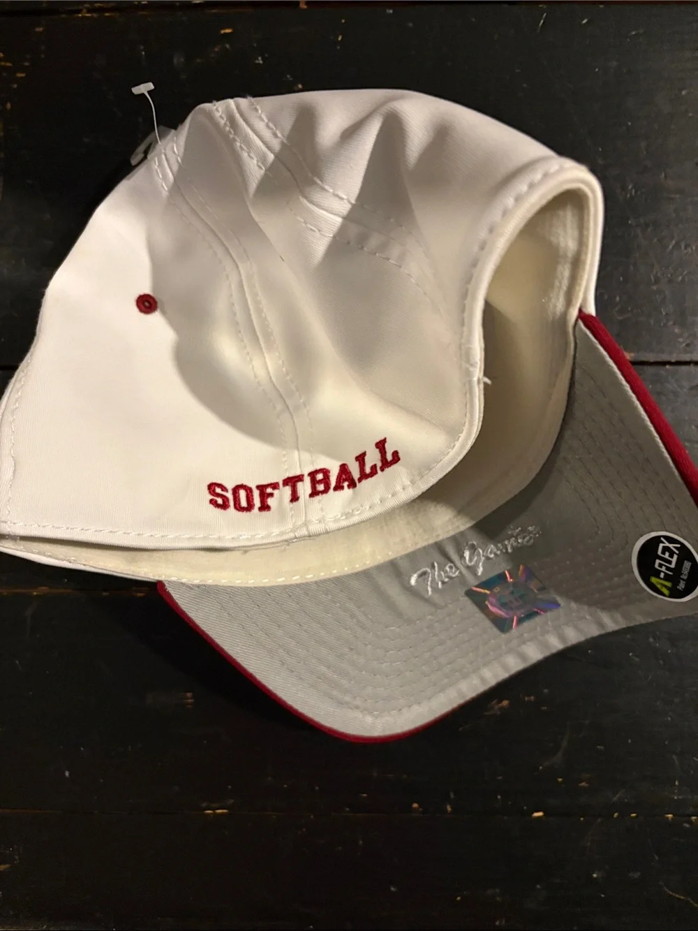 ALABAMA: Official 'A' Logo White and Red cap